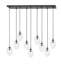 Emibig Pendel Lampe Astral Stål Sort | Egnet til 9x E14 - Max 10W