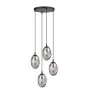 Emibig Pendel Lampe Astral Stål Sort | Egnet til 4x E14 - Max 10W