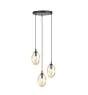 Emibig Pendel Lampe Astral Stål Sort | Egnet til 3x E14 - Max 10W
