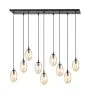 Emibig Pendel Lampe Astral Stål Sort | Egnet til 9x E14 - Max 10W