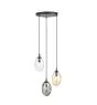 Emibig Pendel Lampe Astral Stål Sort | Egnet til 3x E14 - Max 10W