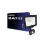 Noxion LED Projektør Beamy G3.1 Sort 30W 3300lm 110D - 830 Varm Hvid | IP44 - Bevægelses- og Lyssensor - Symmetrisk 