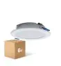 Fordelspakke 6x Fordelspakke 6x LED Downlight Pan 12W 960lm 830 Varm Hvid | 121mm - Udsnit 100mm