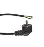 Noxion Power Forsyningskabel Sort - Schuko Europlug + Åbne ender - 3m - 3 pole 0,75mm2