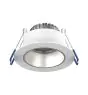 Noxion LED Spot Ares Dyb Hvid 6W 540lm 927-940 3CCT - med Indre Ring Sølv | Udsnit 68mm