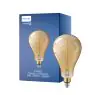 Philips Classic LED Pære E27 Pære guld 7W 470lm - 818 ekstra varm hvid | dæmpbar - erstatter 40W