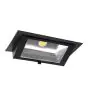 LED Downlight Wallwasher Wally Maxi Sort 46W 6050lm 70x75D - 830 Varm Hvid - 238x145mm