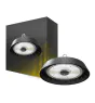 Bright Choice LED Highbay Stål Sort 150W 25500lm 90D - 757 Kold Hvid | IP65 - med Bevægelses- og Lyssensor 