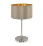 Eglo Bordlampe Maserlo Stål Satin Nikkel | Egnet til 1x E27