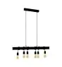 Eglo Pendel Lampe Townshend 6 Stål Sort | IP20 - Egnet til 6x E27 