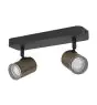 Eglo Loftlampe Consuma 1 Stål Bronze Sort | IP44 - Egnet til 2x GU10 