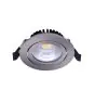 Noxion LED Vipbar Slim Spot Sølv Runde 6W 550lm 60D - 927 Ekstra Varm Hvid | 85mm - IP54 - Dæmpbar - Bedste Farvegengivelse