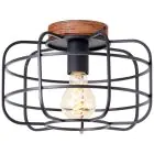 Brilliant Gwen Loftlampe Metal Træ Sort | 300mm - Egnet til 1x E27