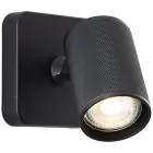 Brilliant Marty Vægbelysning Aluminium Sandet Sort 5W 350lm - 830 Varm Hvid | Inkl. 1x GU10