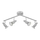 Ledvance LED spot GU10 Aluminium 4x 3W - 827 ekstra varm hvid 