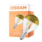 Osram Classic LED E14 Kugle Filament Klar 4W 380lm - 827 Ekstra Varm Hvid | Erstatter 34W