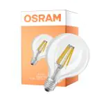 Osram LED Superstar E27 Globe G95 Filament Klar 11W 1521lm - 927 Ekstra Varm Hvid | Bedste Farvegengivelse - Erstatter 100W