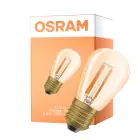 Osram Vintage 1906 LED E27 Edison Filament Guld 4.8W 360lm - 822 Ekstra Varm Hvid | Dæmpbar - Erstatter 40W