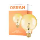 Osram Vintage 1906 LED E27 Globe filament guld 125mm 6.5W 650lm - 824 ekstra varm hvid | dæmpbar - erstatter 50W