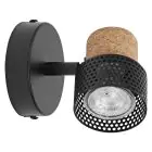 Ledvance LED Decor Spot Cork Stål Sort 3W 230lm - 827 Ekstra Varm Hvid | Dæmpbar