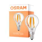Osram LED Classic LED E14 Pære Filament Klar 1.2W 255lm - 840 Kold Hvid | Erstatter 25W