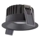 Ledvance LED spot Fix Aluminium sort 8W 640lm 36D - 927 ekstra varm hvid | Udsnit 68mm - IP44 - bedste farvegengivelse - dæmpbar