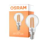Osram Classic LED E14 Kugle Filament Klar 2.2W 470lm - 840 Kold Hvid | Erstatter 40W