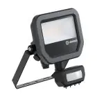 Ledvance LED Projektør Aluminium Sort 8W 1200lm 100D - 840 Kold Hvid | IP65 - Bevægelses- Og Lyssensor - Symmetrisk