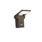 Ansell LED Vægbelysning Tempo 90D Vipbar Grafit 10W 685lm - 830 varm hvid | IP54 - Bevægelses- og lyssensor