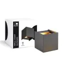 D'Lite Vægbelysning Elingen Sort Up & Down 4.9W 480lm - 830 Varm Hvid | IP65