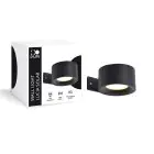 D'Lite Vægbelysning Lucia Sort 1.5W - 830 Varm Hvid | IP54 - Solar Batteri - Lyssensor