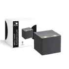 D'Lite Vægbelysning Elingen Solar Sort Up & Down - 830 Varm Hvid | IP54
