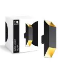 D'Lite Vægbelysning Nura Aluminium Sort Up & Down 7W 250lm - 830 Varm Hvid | IP44