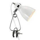Nordlux Bordlampe Cyclone Clamp Metal Hvid | Egnet til 1x E14
