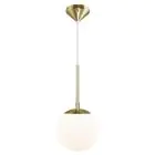 Nordlux Grant Pendel Lampe Glas Guld | Egnet til E14