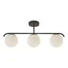 Nordlux Grant Pendel Lampe Glas Sort | Egnet til 3x E14