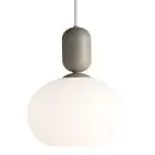 Nordlux Notti 20 Pendel Lampe Glas Grå | Egnet til 1x E27