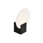 Nordlux Hester Vægbelysning Glas Sort - 9.5W 900lm - 930 Varm Hvid | IP44 - Bedste Farvegengivelse - 3-Trin Dæmpbar