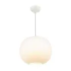 DFTP by Nordlux Navone 20 Pendel Lampe Glas og Metal Hvid | Egnet til E27