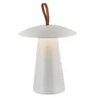 Nordlux Bordlampe Ara Batteri Aluminium Hvid 2W 240lm - 830 Varm Hvid | Dæmpbar Touch