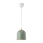 Nordlux Gaston Pendel Lampe Metal og Træ Grøn | Egnet til E27
