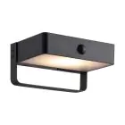 Nordlux Saulio Vægbelysning Aluminium Sort 4.45W 370lm - 830 Varm Hvid | IP44 - Solar