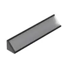 Topmet LED Profil CABI12 E slide - 1m - Complete set - Sort