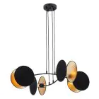 Emibig Pendel Lampe Motif Stål Sort | Egnet til 4x E27 - Max 15W