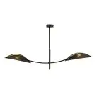Emibig Loftlampe Lotus Stål Sort | Egnet til 2x E14 - Max 10W
