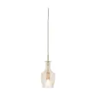 It's about RoMi Pendel Lampe Brussels Glas Guld | Egnet til 1x E14 