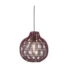 Good&Mojo Pendel Lampe Mendoza Bambus Burgundy S | Egnet til 1x E27 