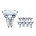 Fordelspakke 10x Philips Corepro LED Spot GU10 PAR16 4.6W 390lm 36D - 840 kold hvid | erstatter 50W