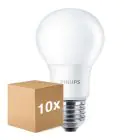 Fordelspakke 10x Philips Corepro LED Pære E27 Pære matt 8W 806lm - 830 varm hvid | erstatter 60W