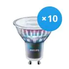 Fordelspakke 10x Philips MASTER LED Spot ExpertColor GU10 PAR16 5.5W 355lm 36D - 927 ekstra varm hvid | bedste farvegengivelse - dæmpbar - erstatter 50W
